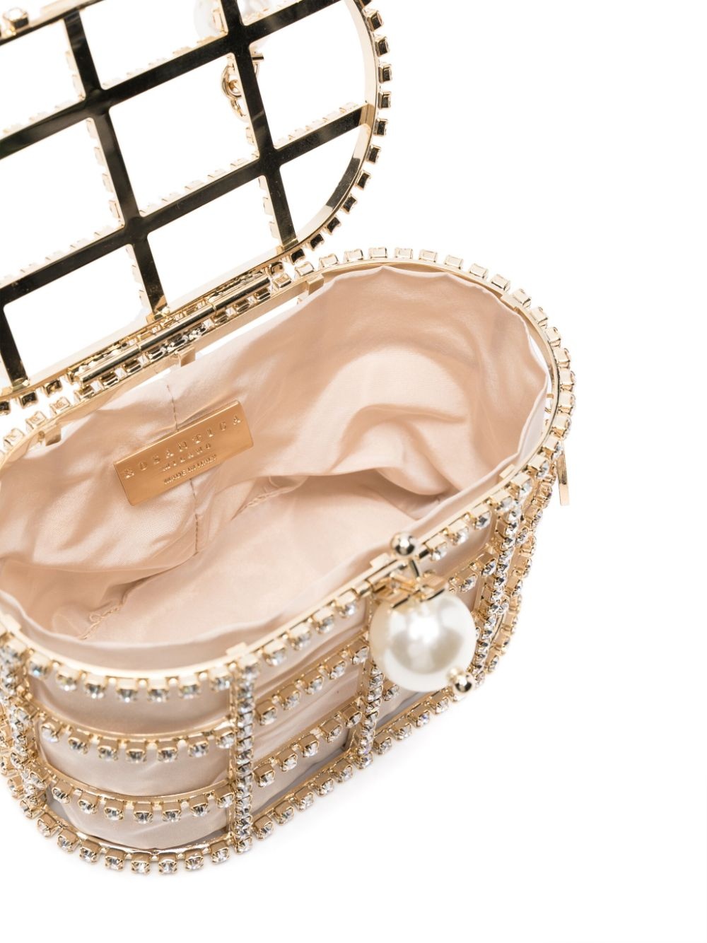 Holli faux pearl-embellished mini bag - 5