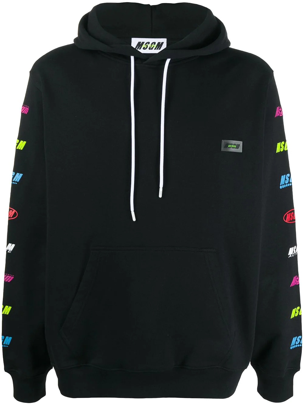 branded sleeve sports hoodie - 1