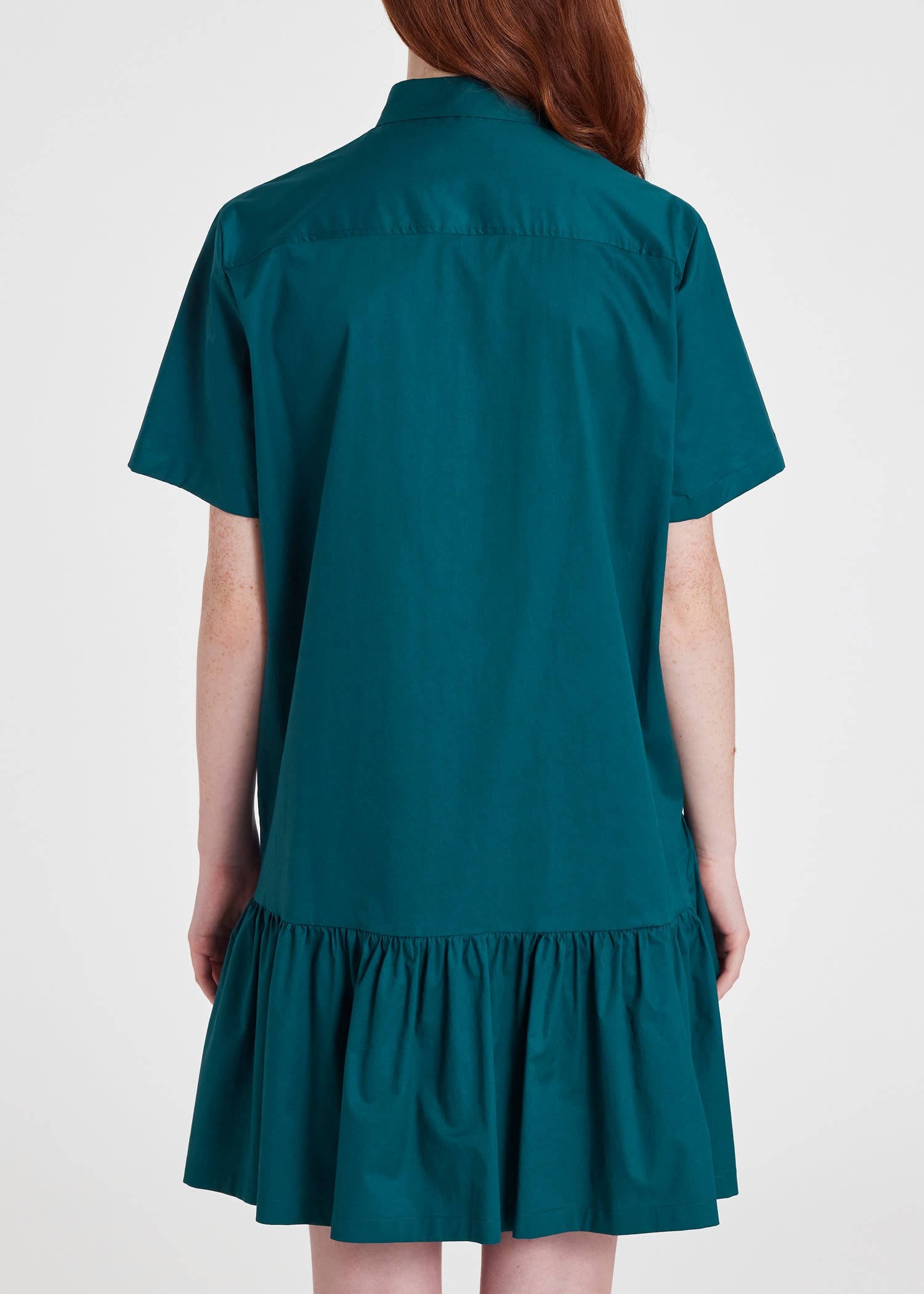Asymmetric Shirt Dress - 4