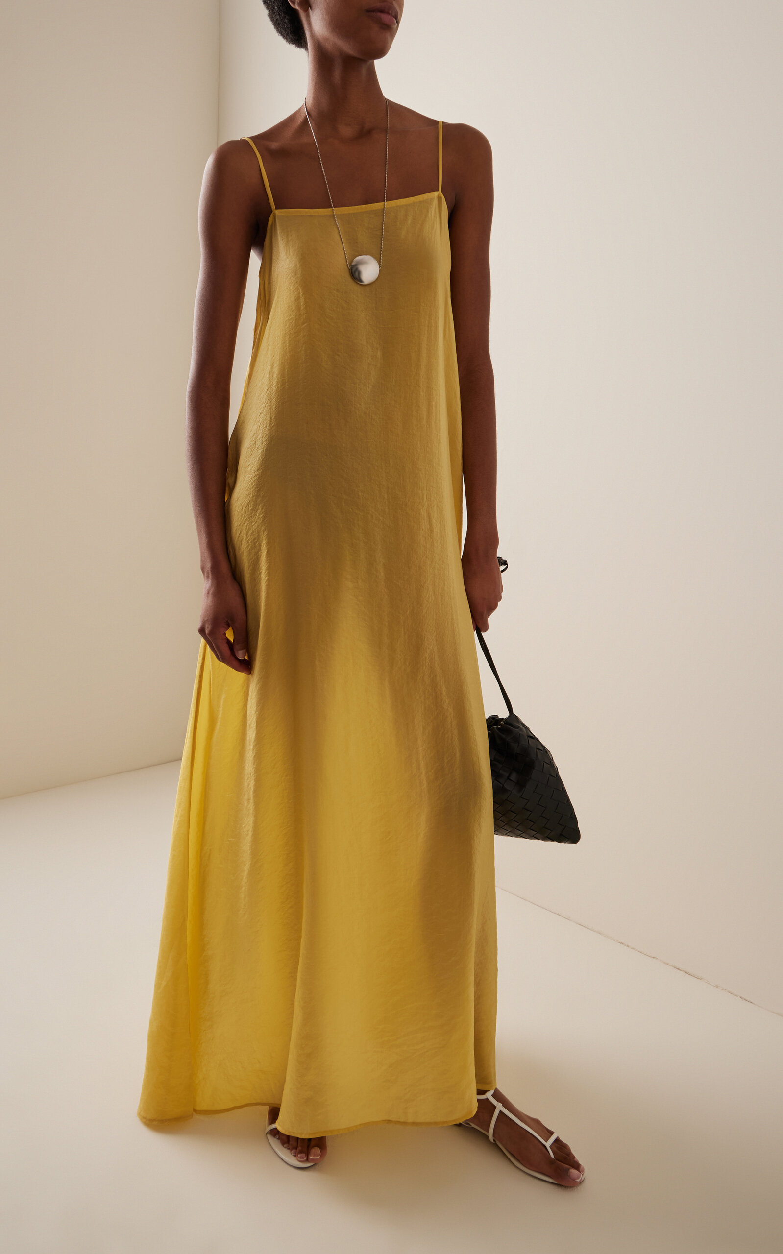 Lana Cotton Maxi Dress yellow - 3