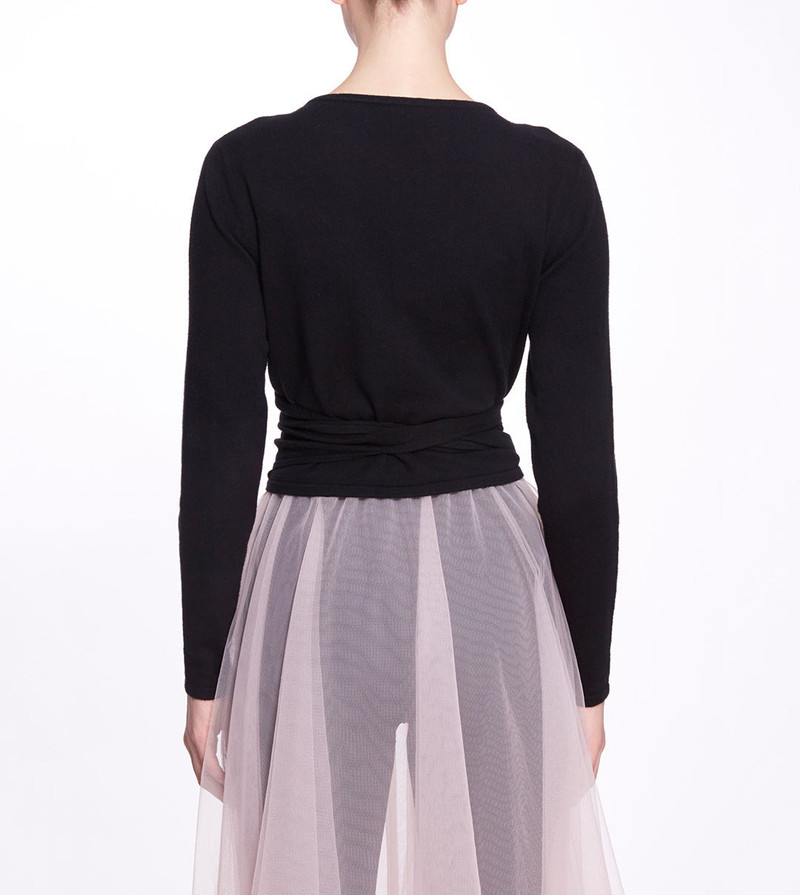 Marchesa ANNE WRAP SWEATER outlook