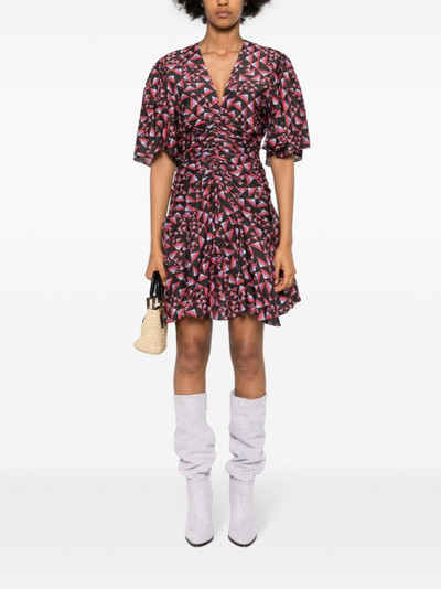 Isabel Marant Lienne ruched mini dress outlook