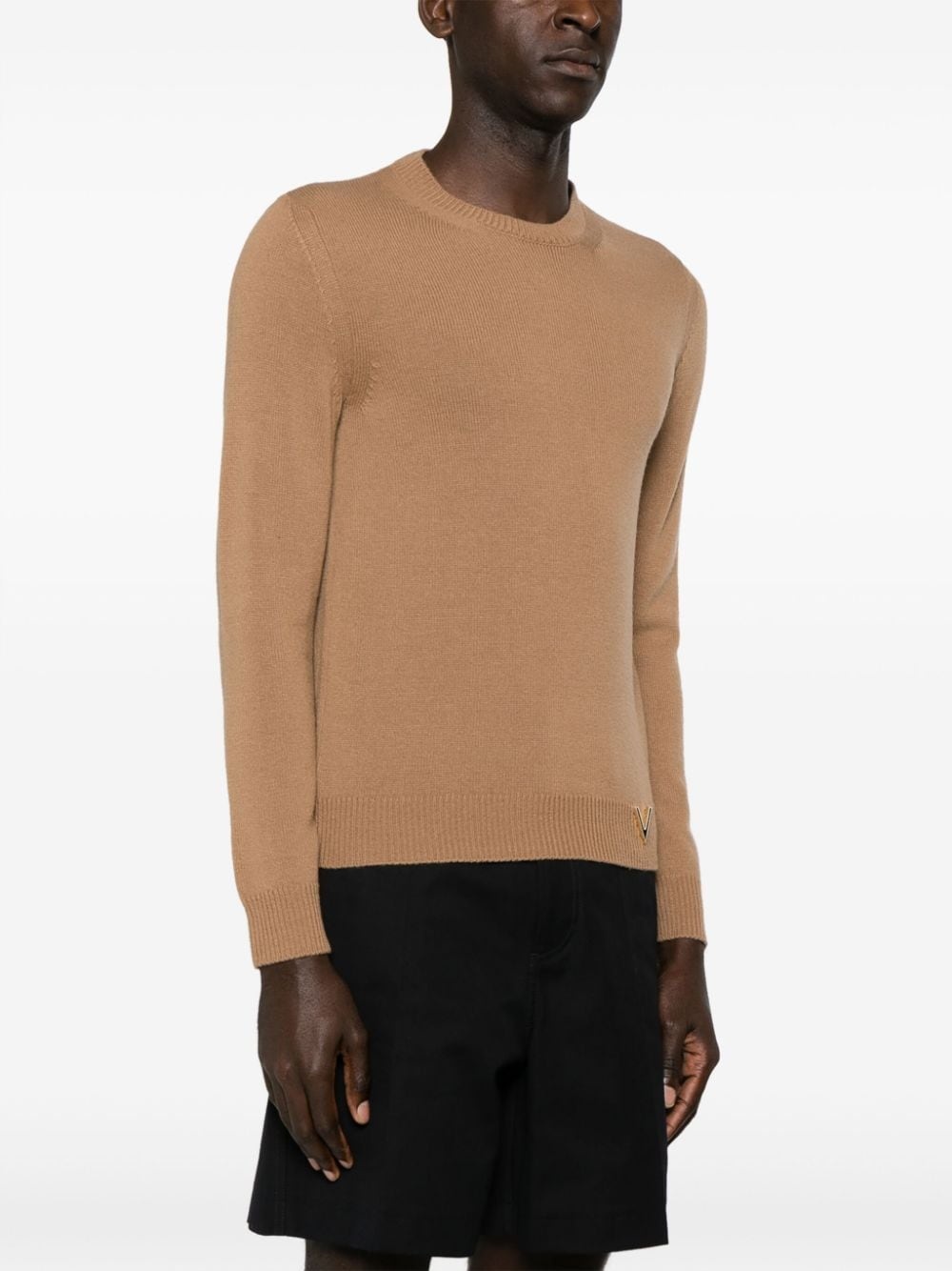 VLogo virgin wool jumper - 3