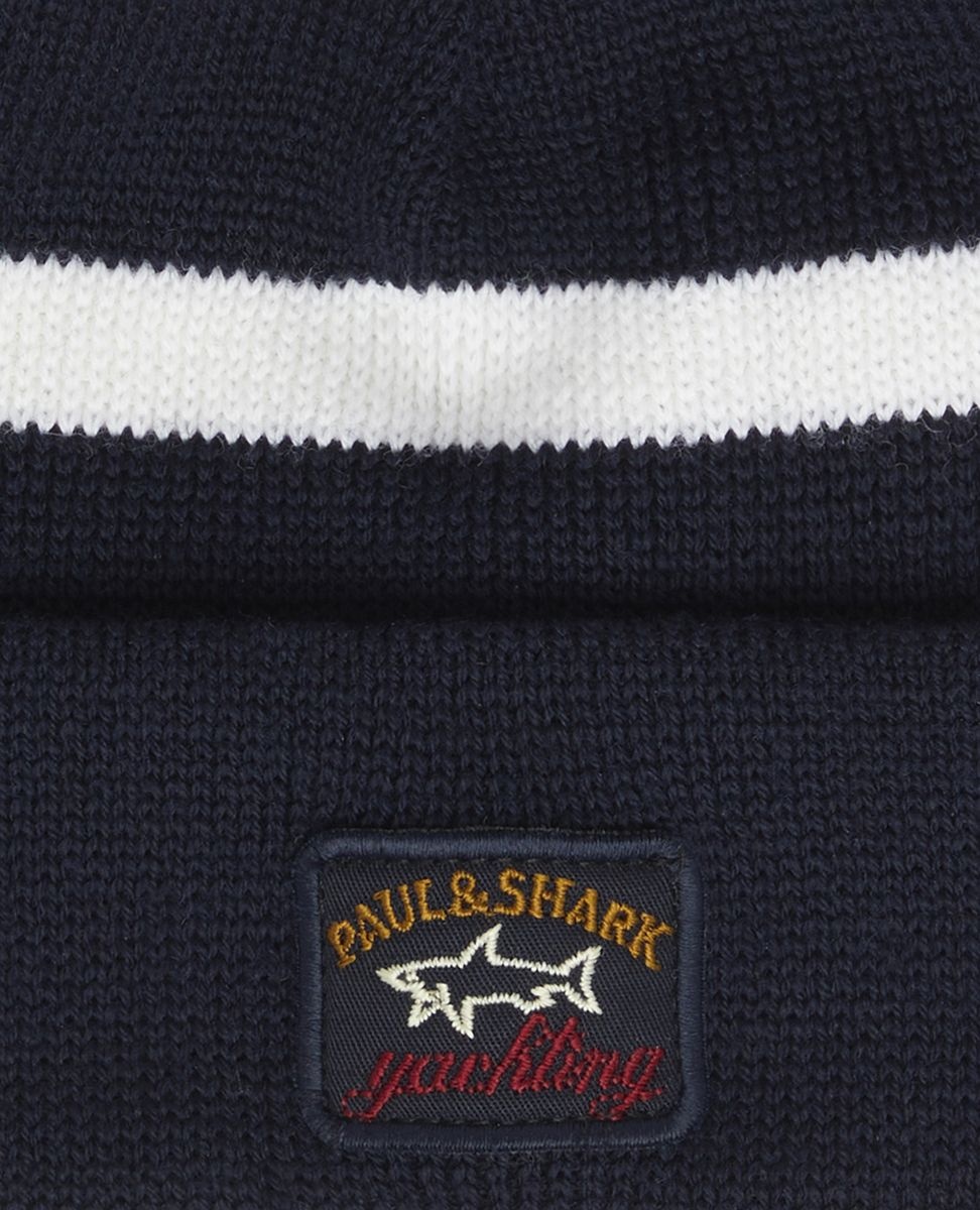 Wool beanie with iconic badge - 3