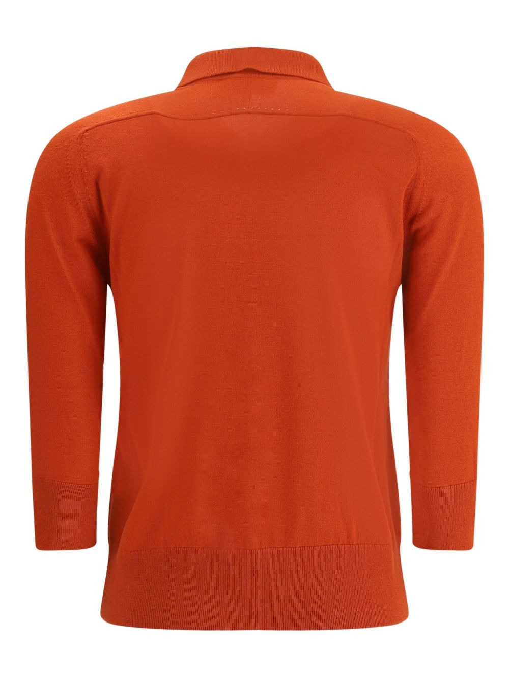 polo-neck three-quarter sleeve sweater - 3