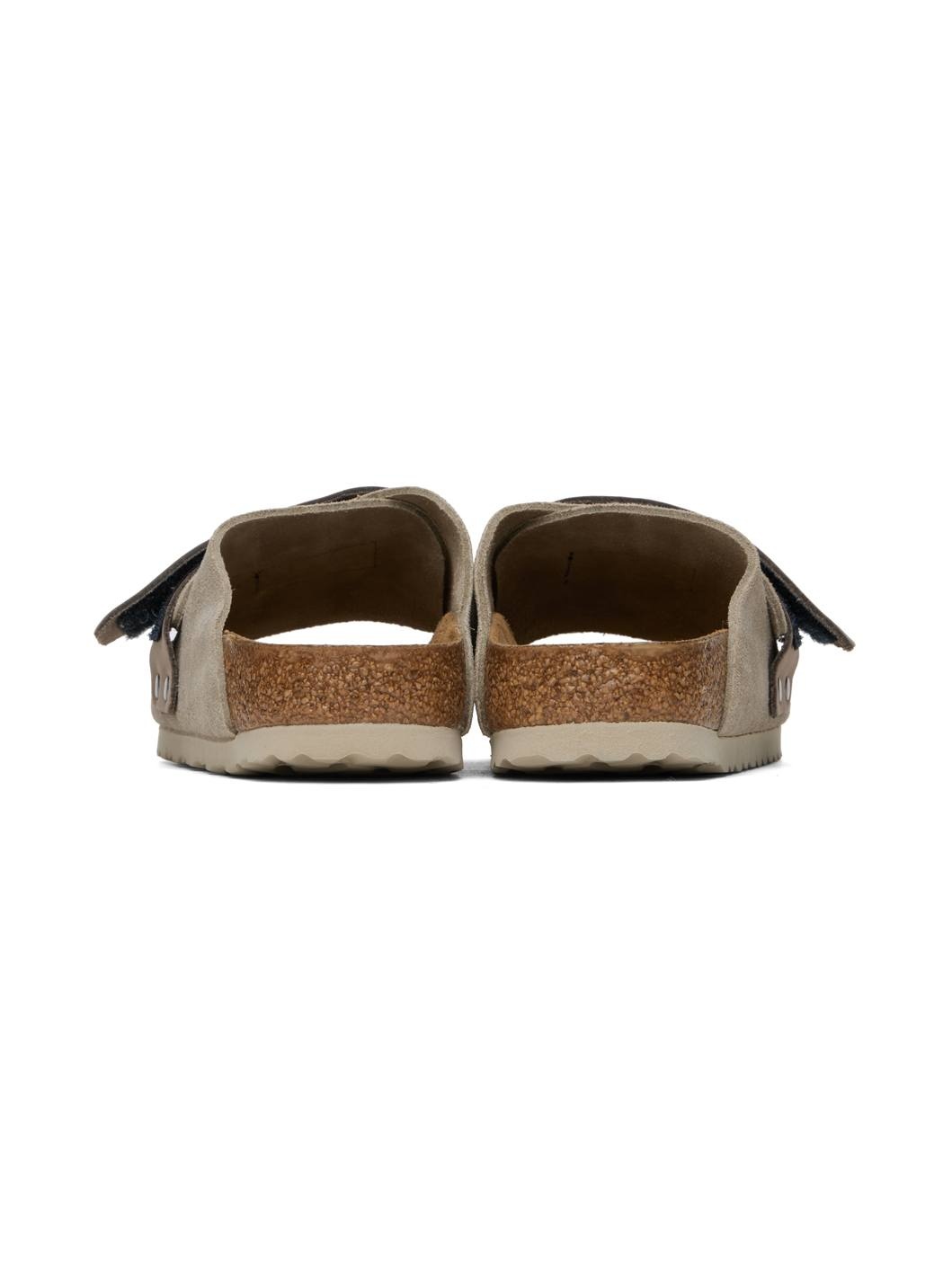 Taupe Narrow Kyoto Sandals - 2