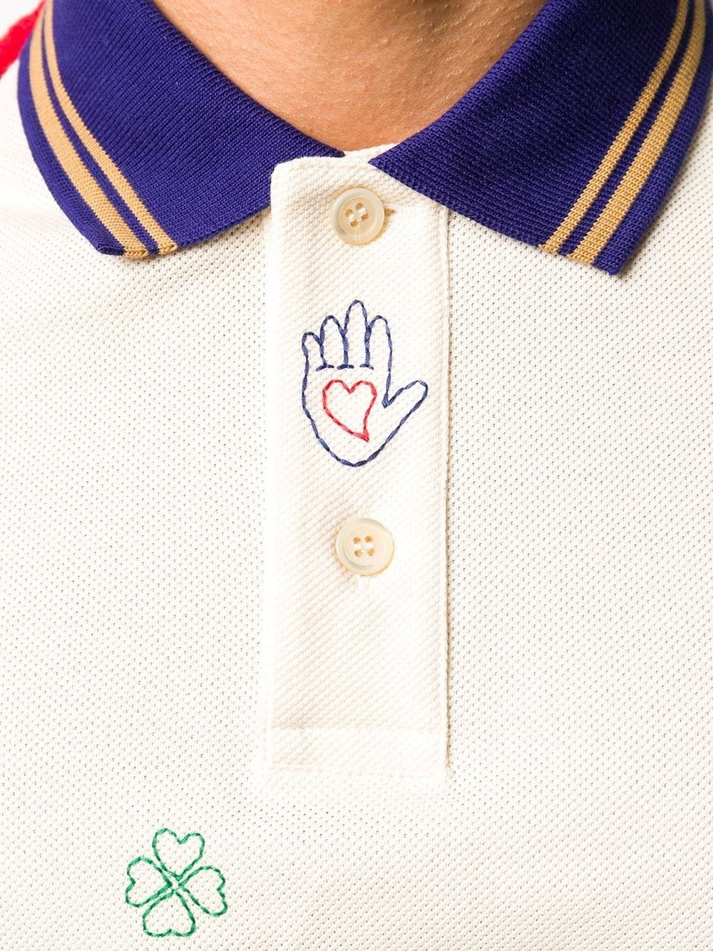 symbols embroidery polo shirt - 5