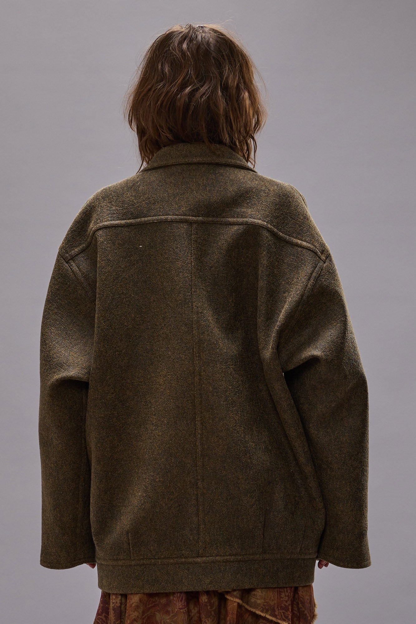 DOUBLE BREASTED JACKET - COATED WOOL - R13 - 8