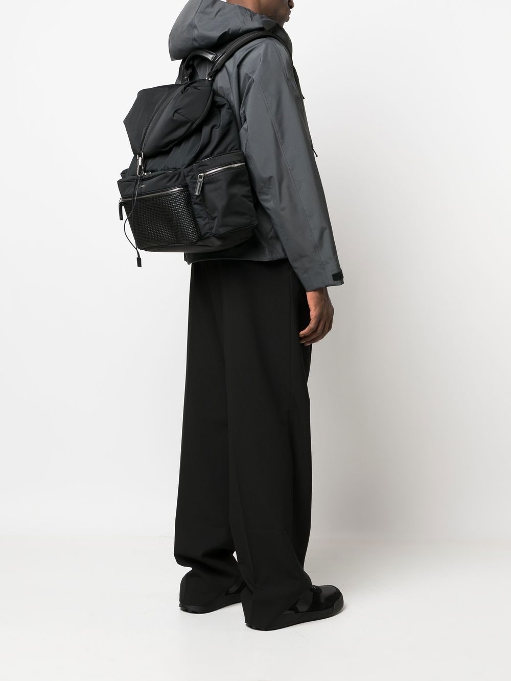 woven panel backpack - 2