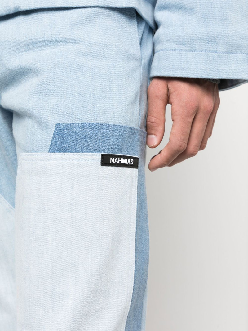 straight-leg panelled jeans 5