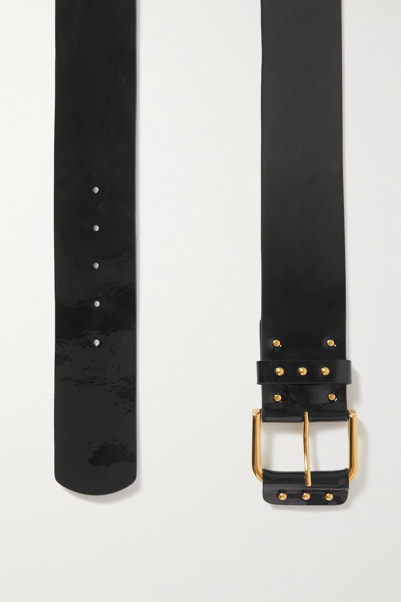 Patent-leather waist belt - 4