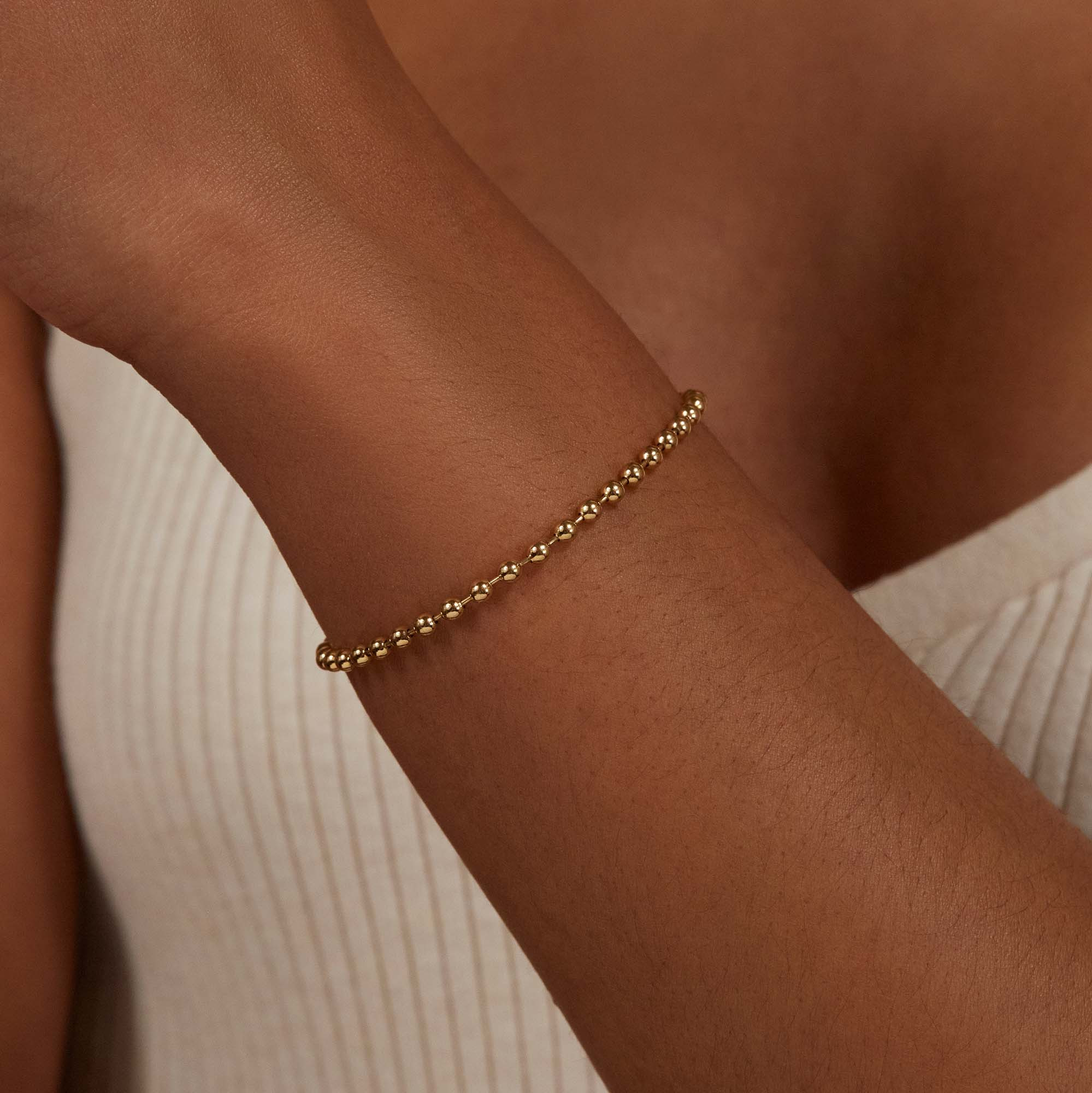 Gold Ball Chain Bracelet - 2