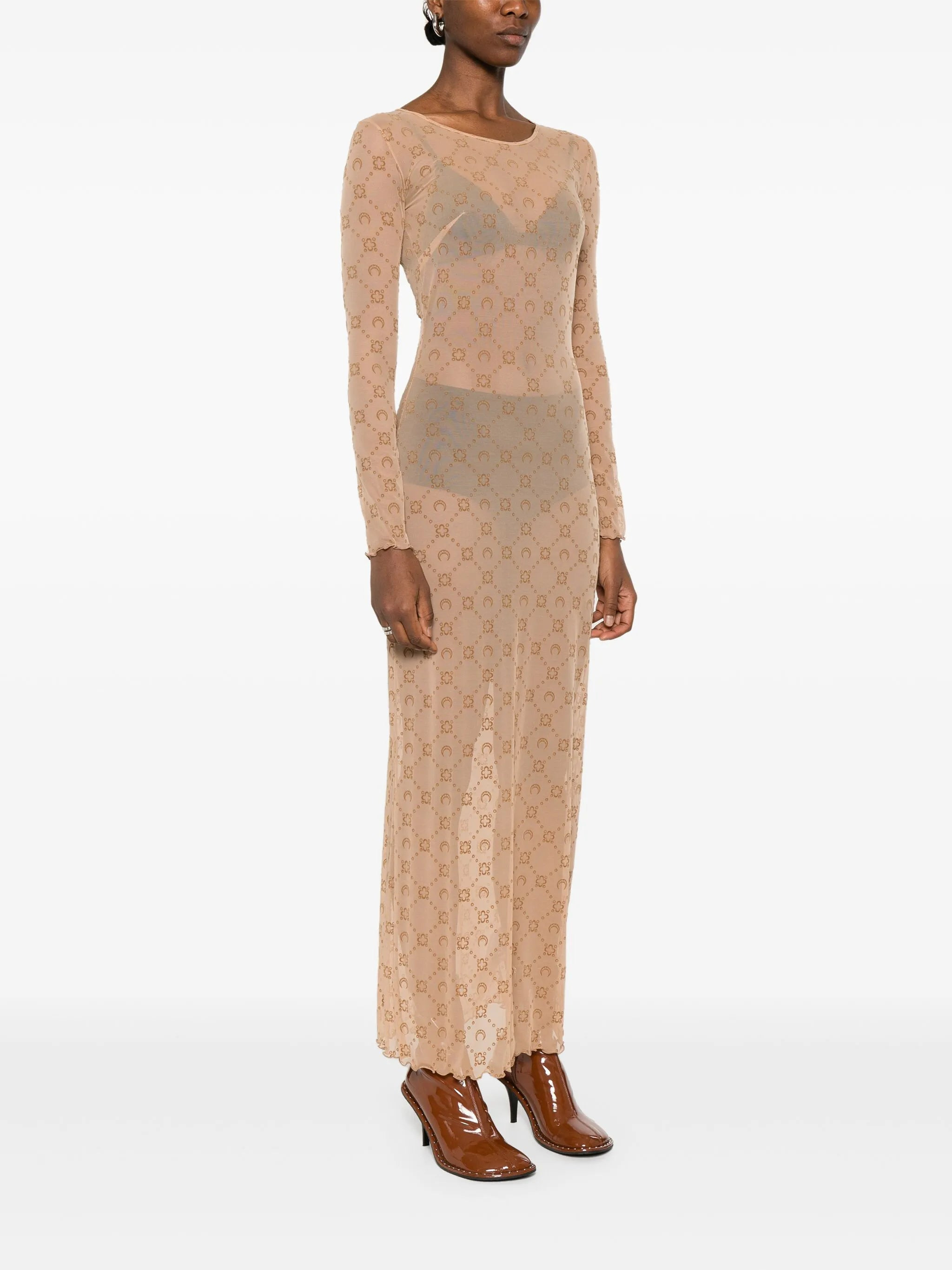 Marine Serre Moonogram Mesh Dress - 2