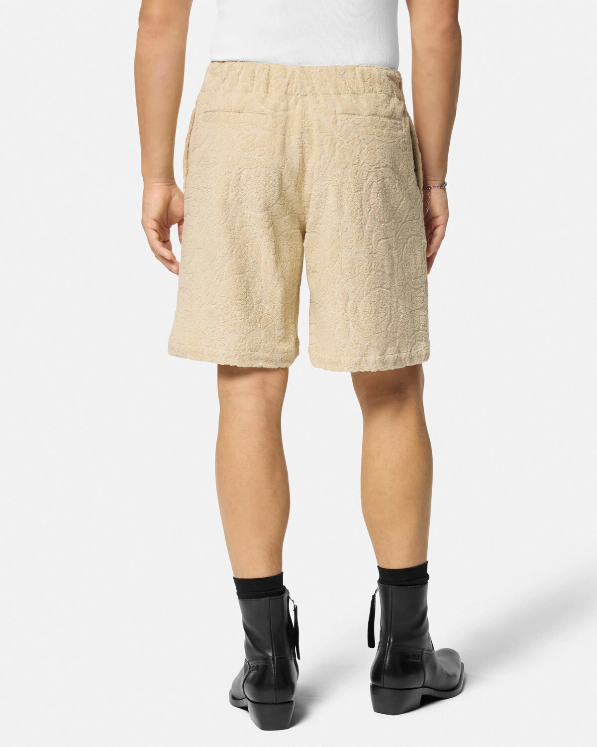 Barocco Jacquard Towel Shorts - 5