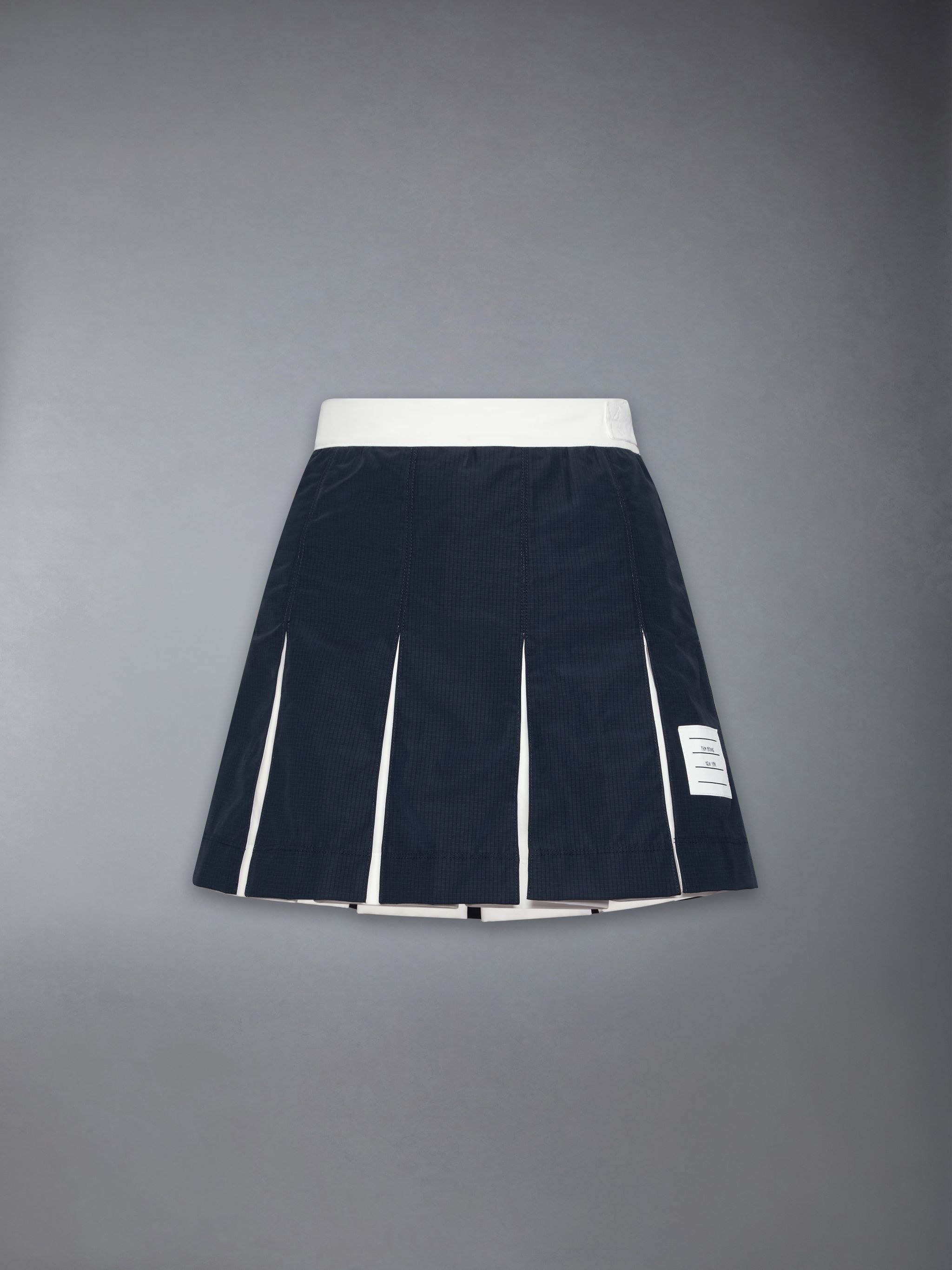 Ripstop Box Pleat Mini Skirt - 7