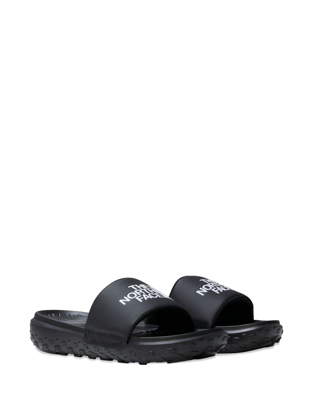 Never Stop logo-embossed textured slides - 2
