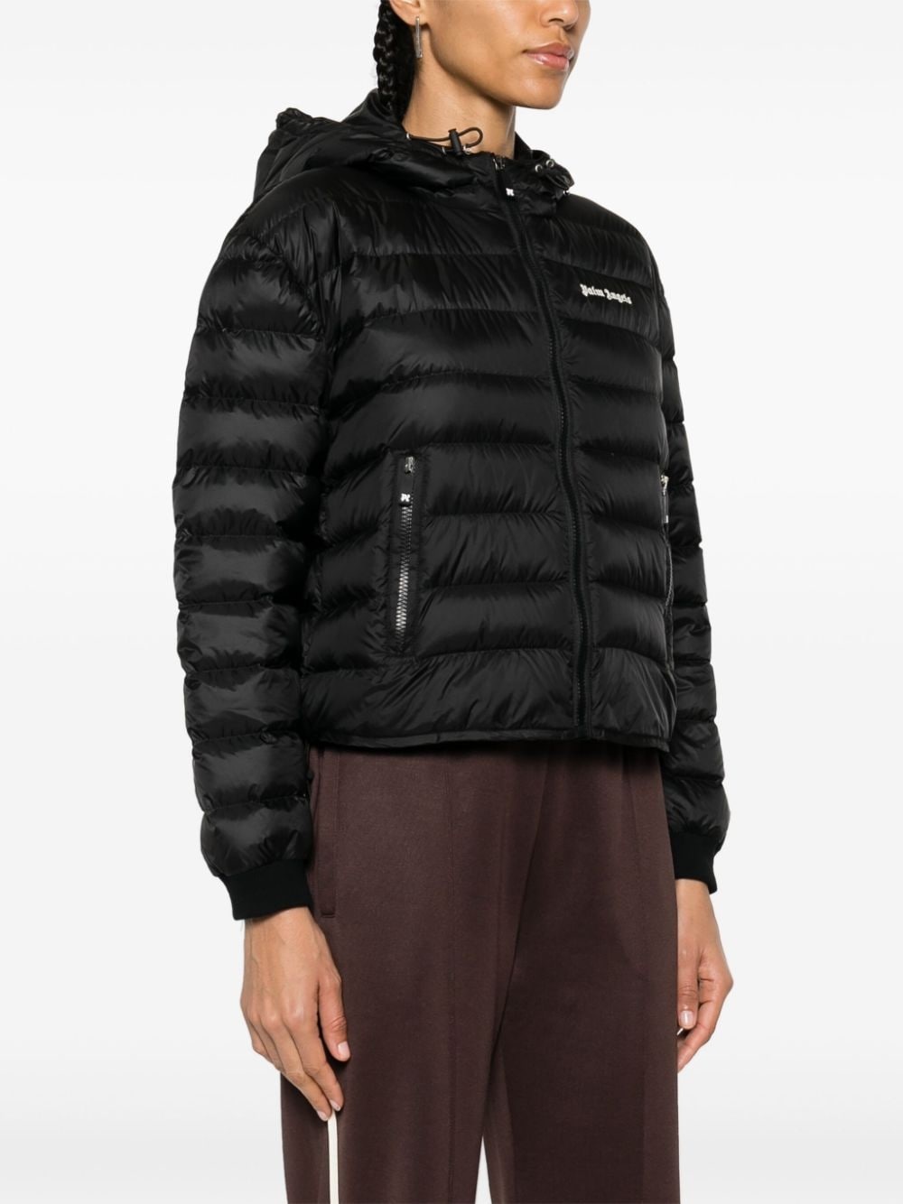 hooded down jacket - 3