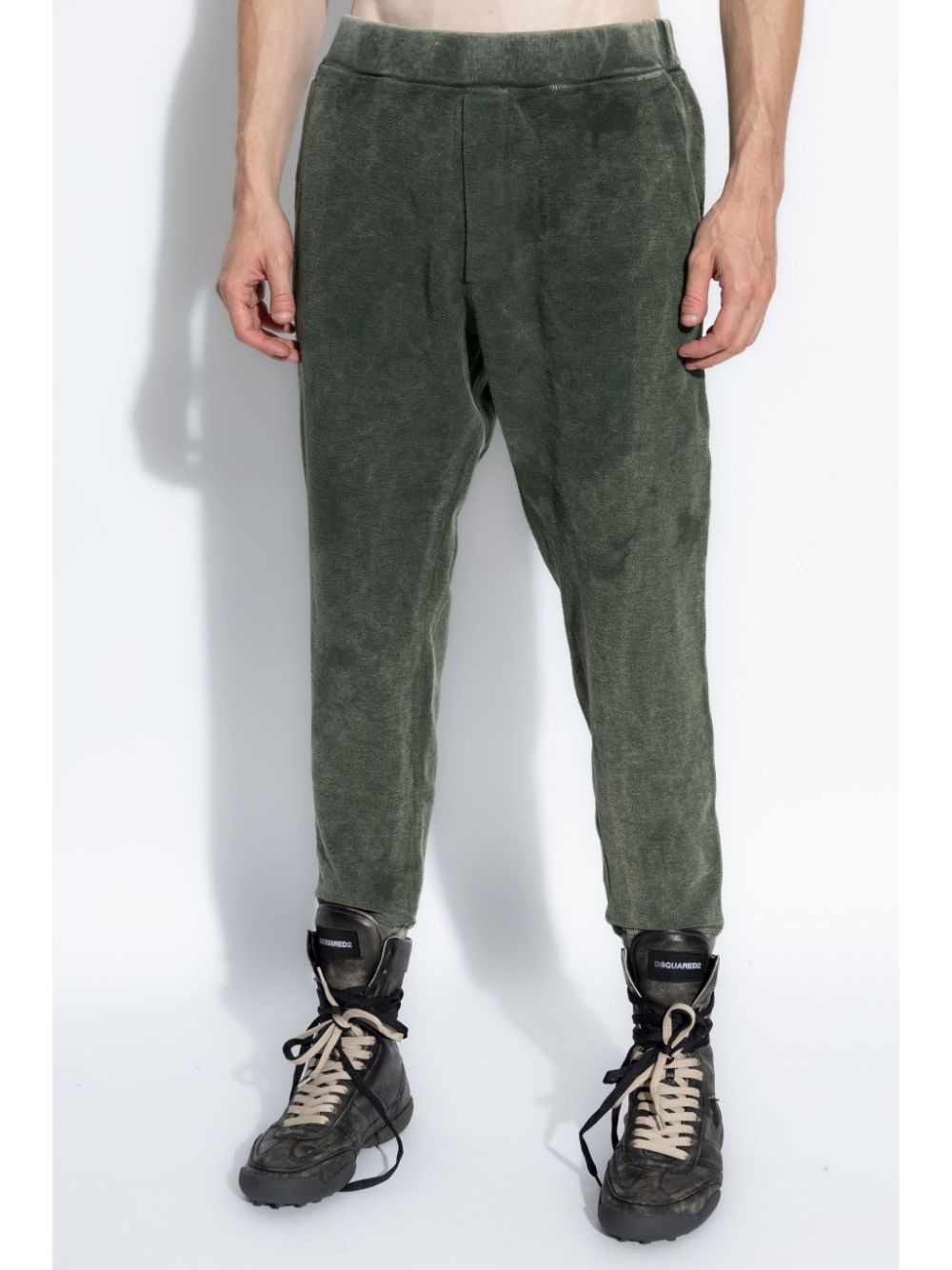 logo intarsia-knit track pants - 3