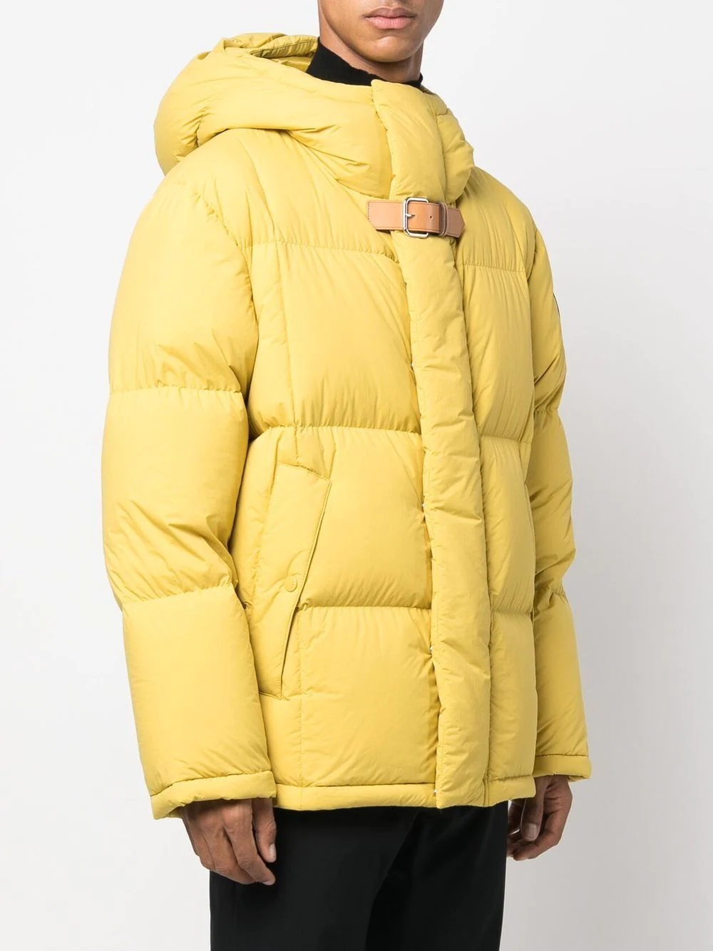 padded hooded down coat - 3