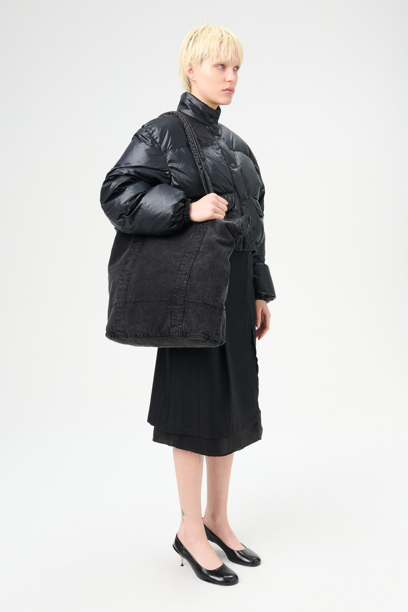 Aviation Tote Real Black Chain Twill 5