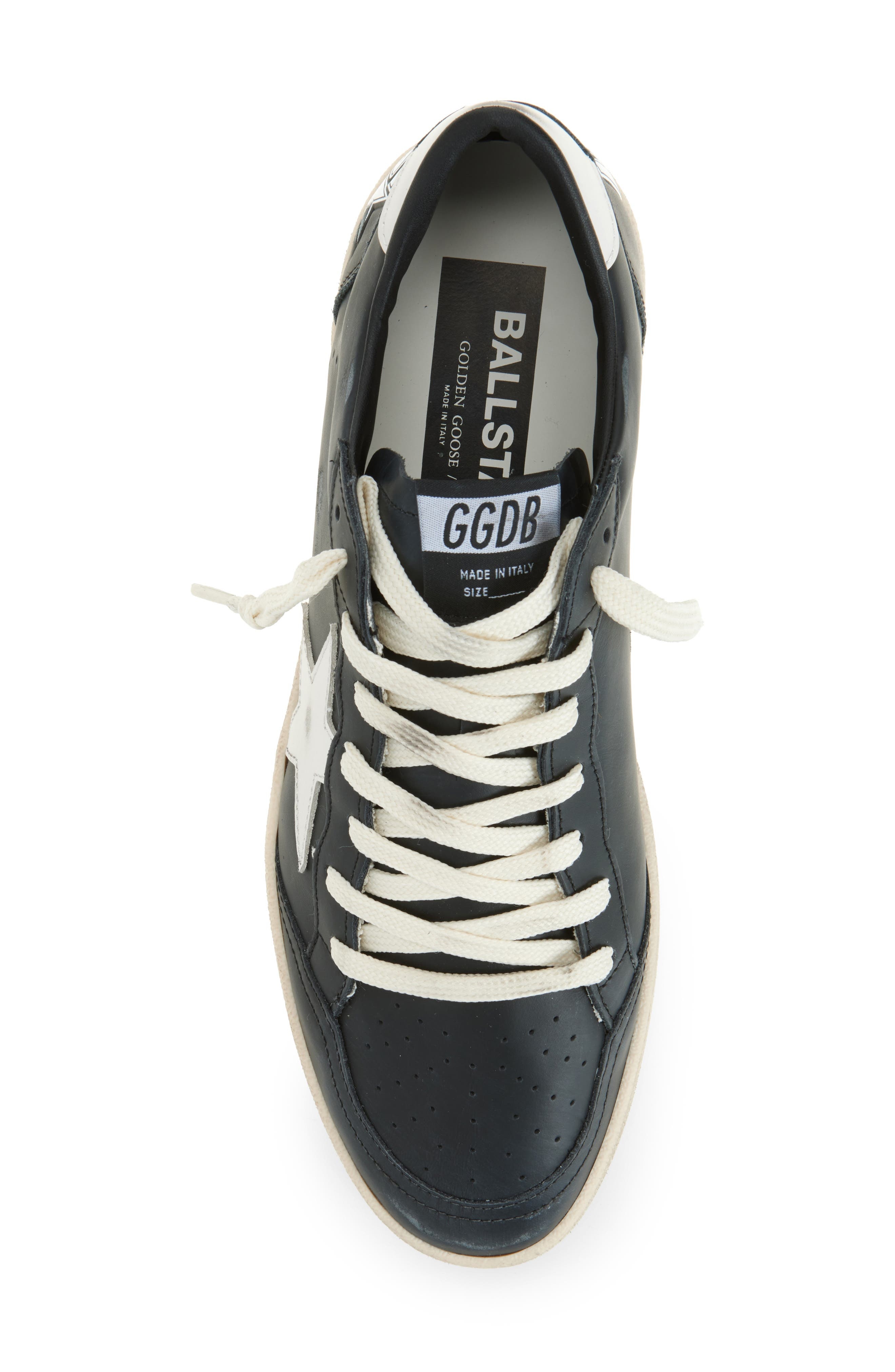 Golden Goose Ball Star Sneaker in Black/White at Nordstrom - 5