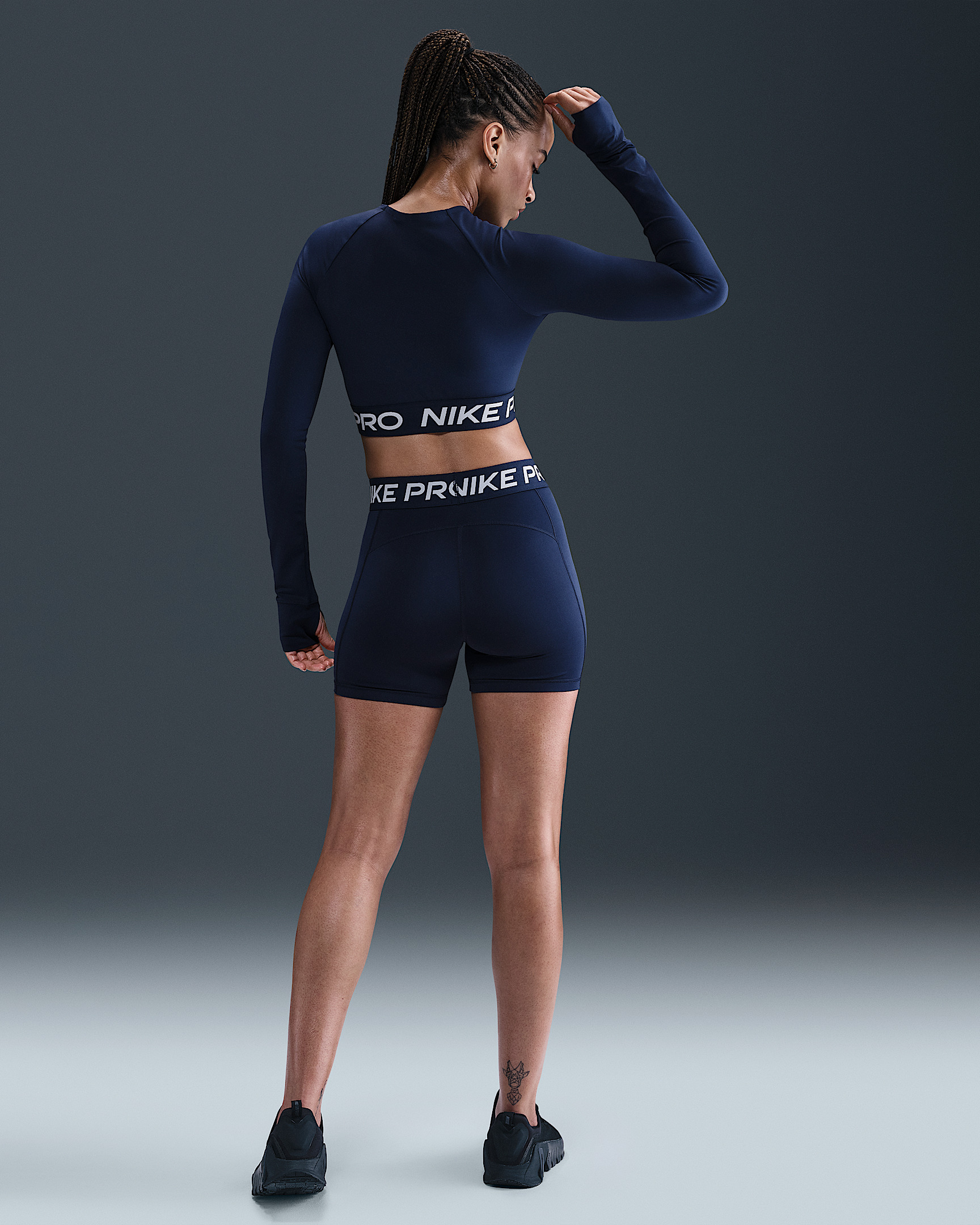 Nike Pro Women's Dri-FIT Cropped Long-Sleeve Top - 5