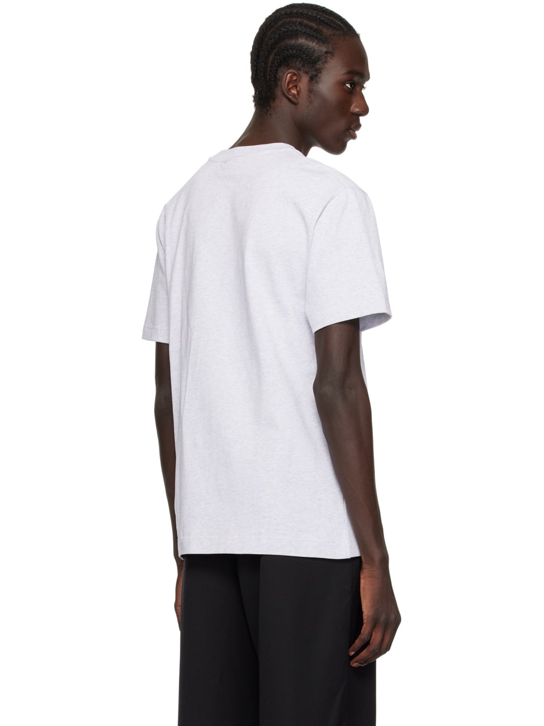 Gray Les Classiques 'Le T-Shirt Gros Grain' T-Shirt - 3