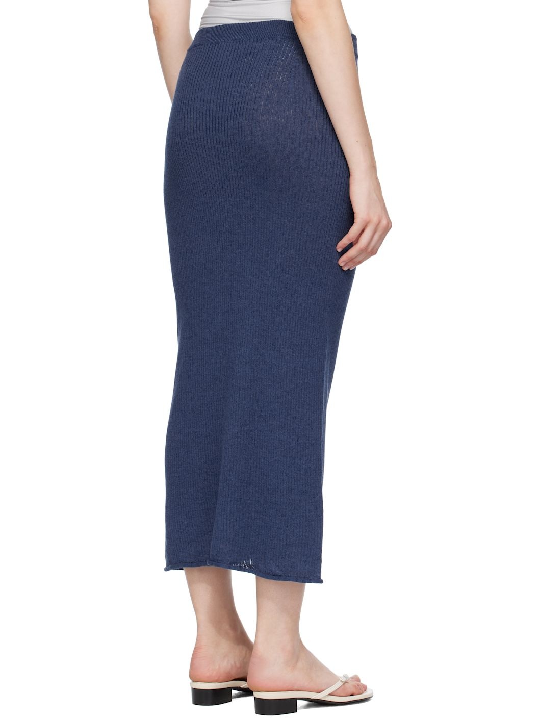 Blue Drip Midi Skirt - 3