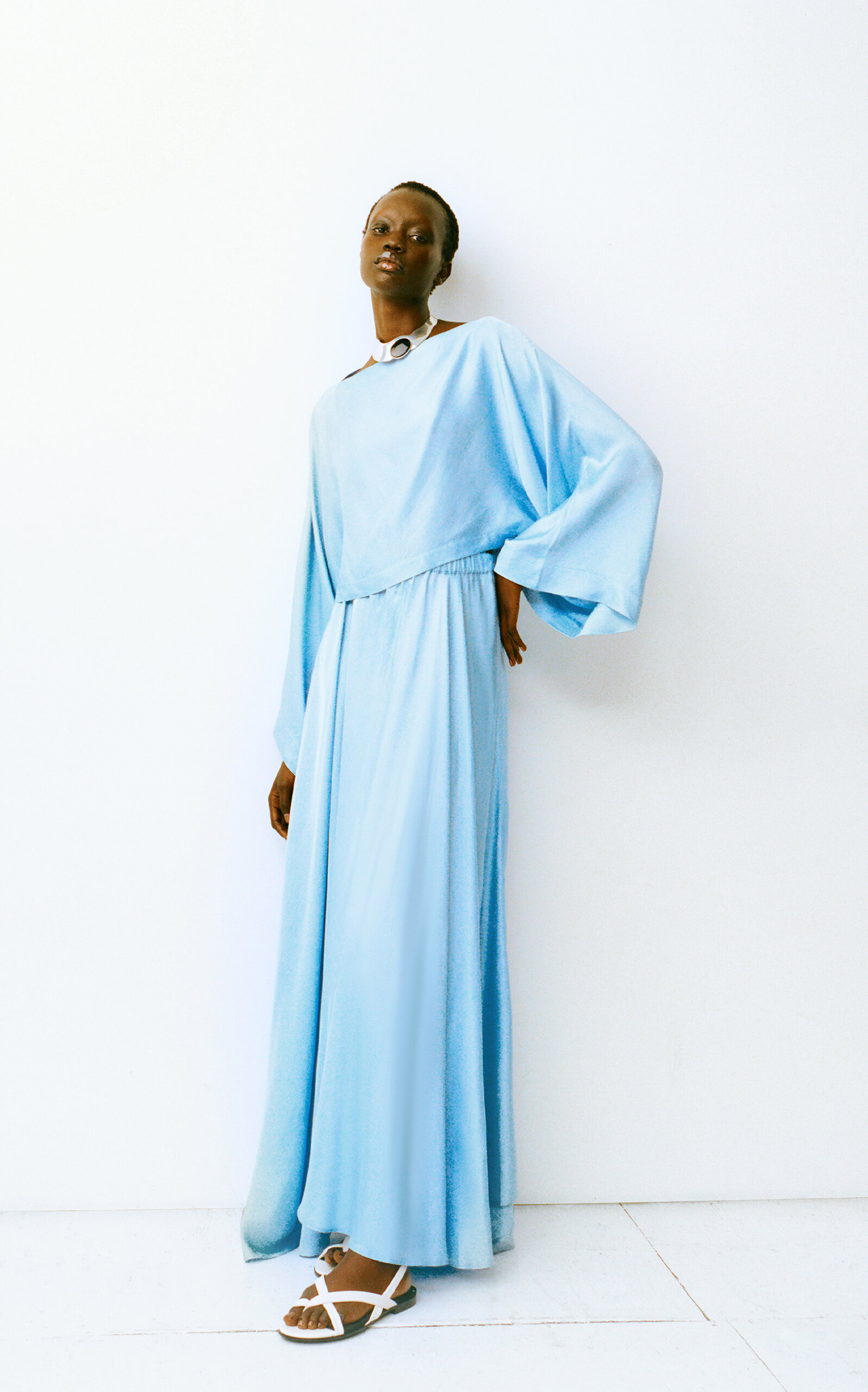 Como Twill-Satin Full Skirt blue - 2