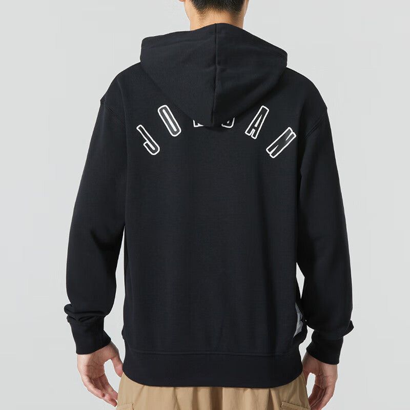 Jordan Air Jordan Flight MVP Fleece Pullover Hoodie 'Black' FQ1871-010 outlook
