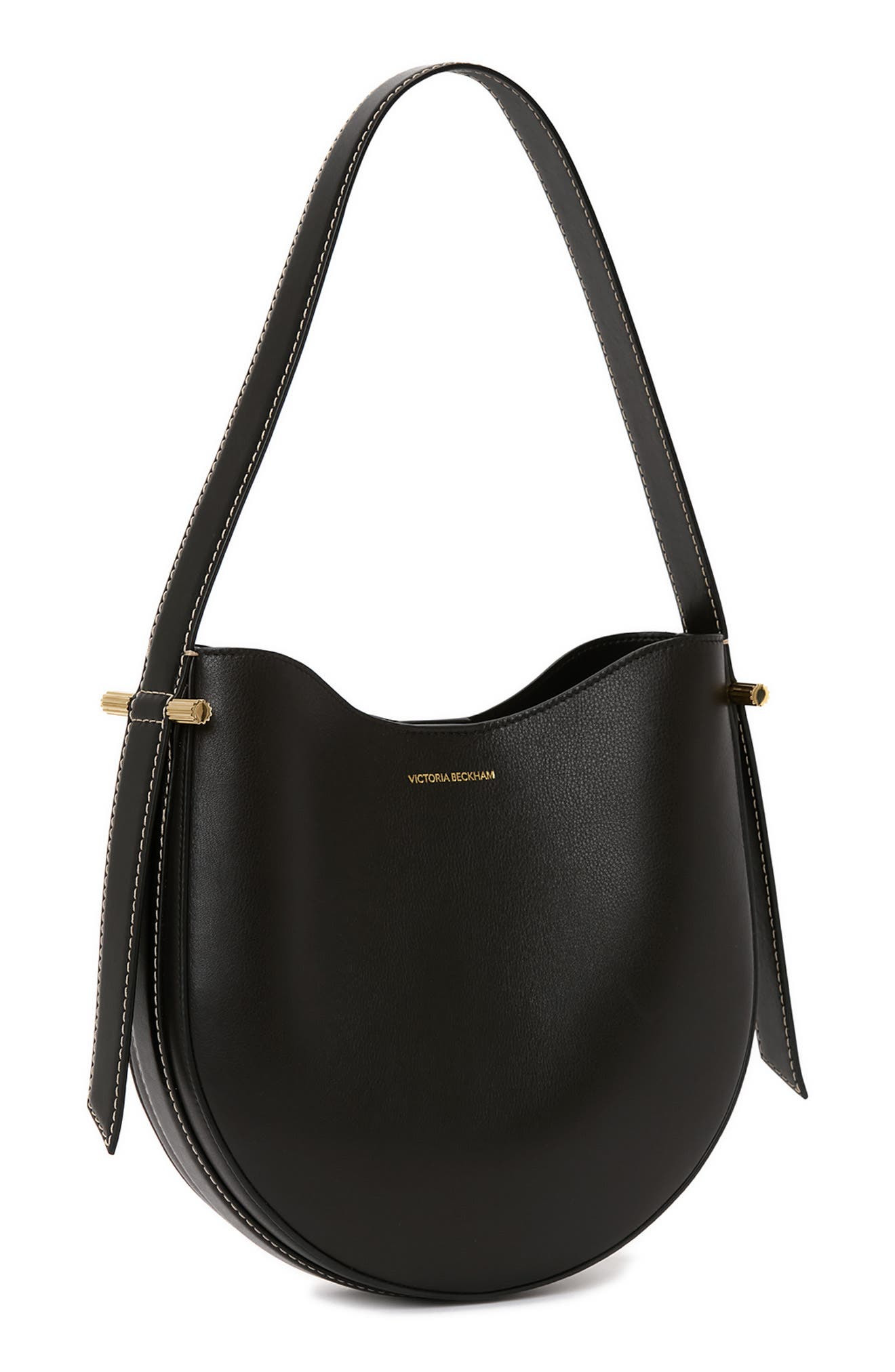Victoria Beckham 
Dia Leather Hobo Bag
 in Black at Nordstrom - 3