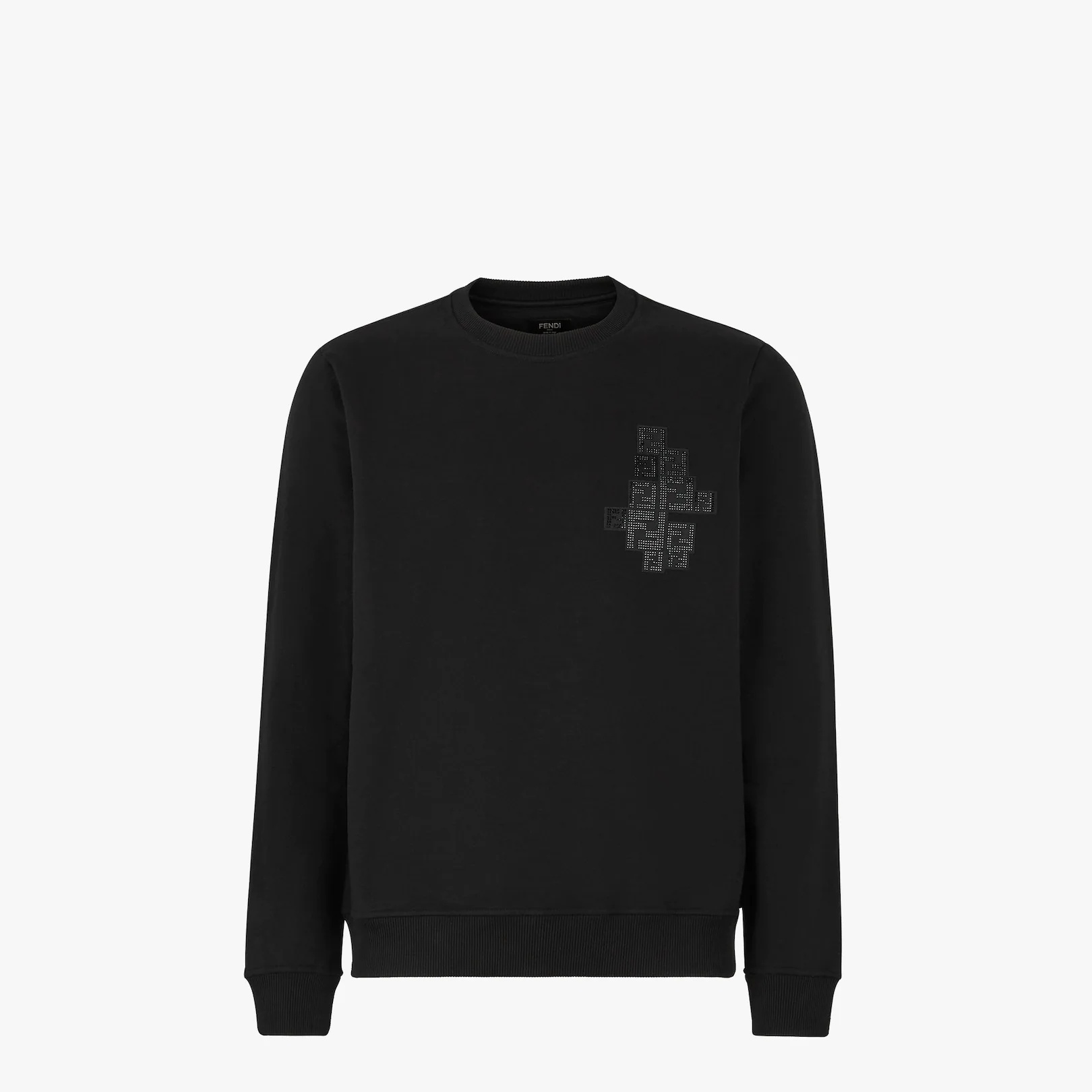 Black jersey sweatshirt - 1
