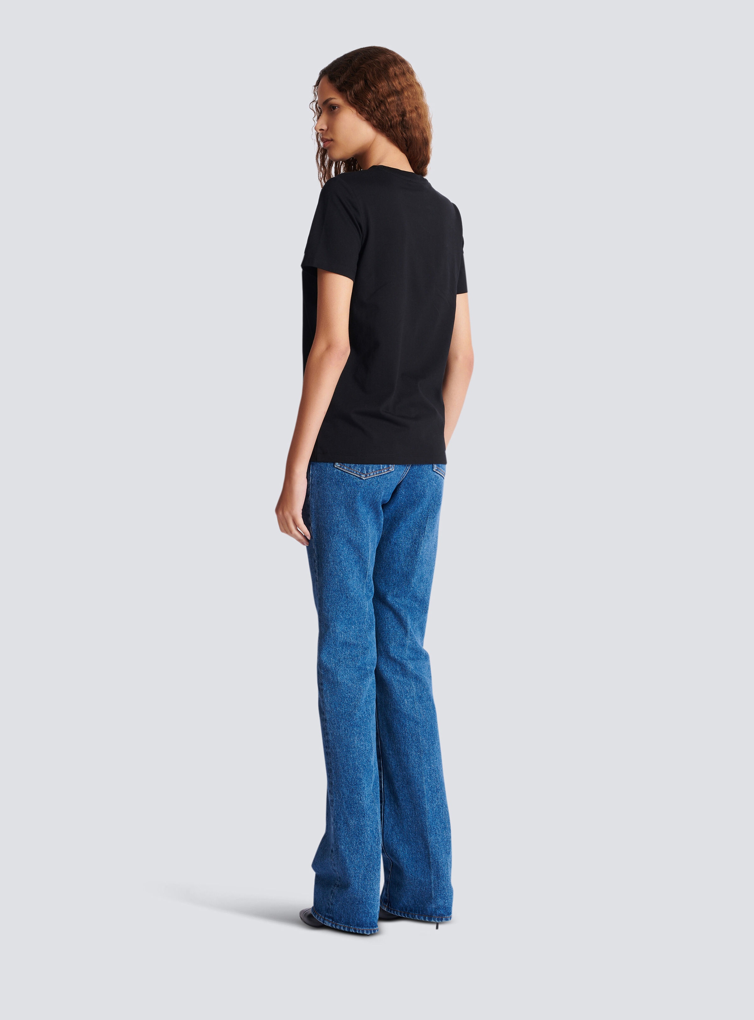 T-shirt with Balmain print - 4