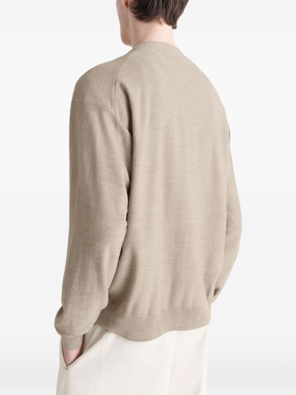 twisted button cardigan - 4