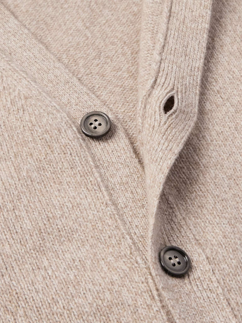 ADC Logo-Embroidered Cashmere and Wool-Blend Cardigan 5