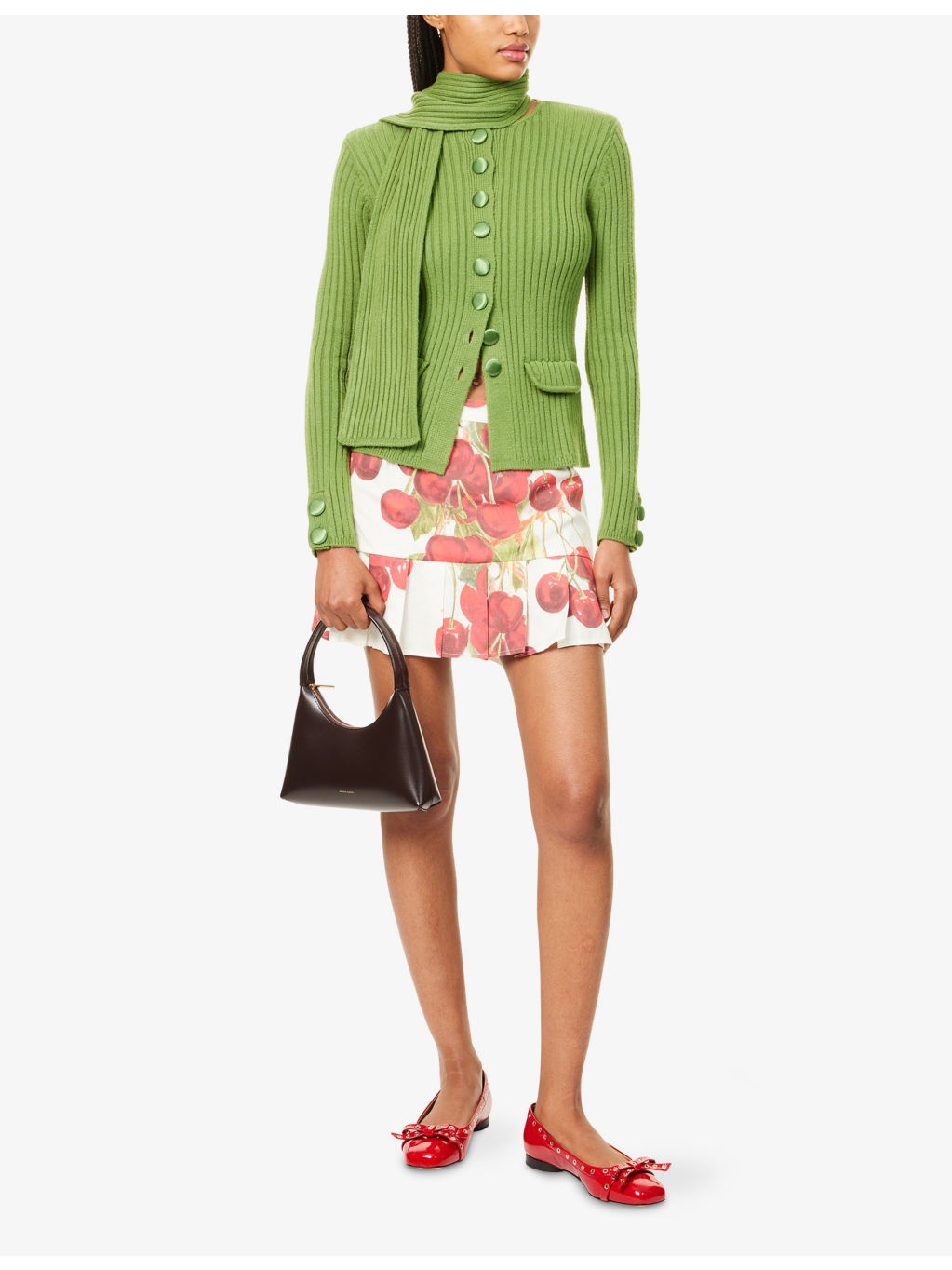 Power Peggy Scarf Knitted Cardigan - 2