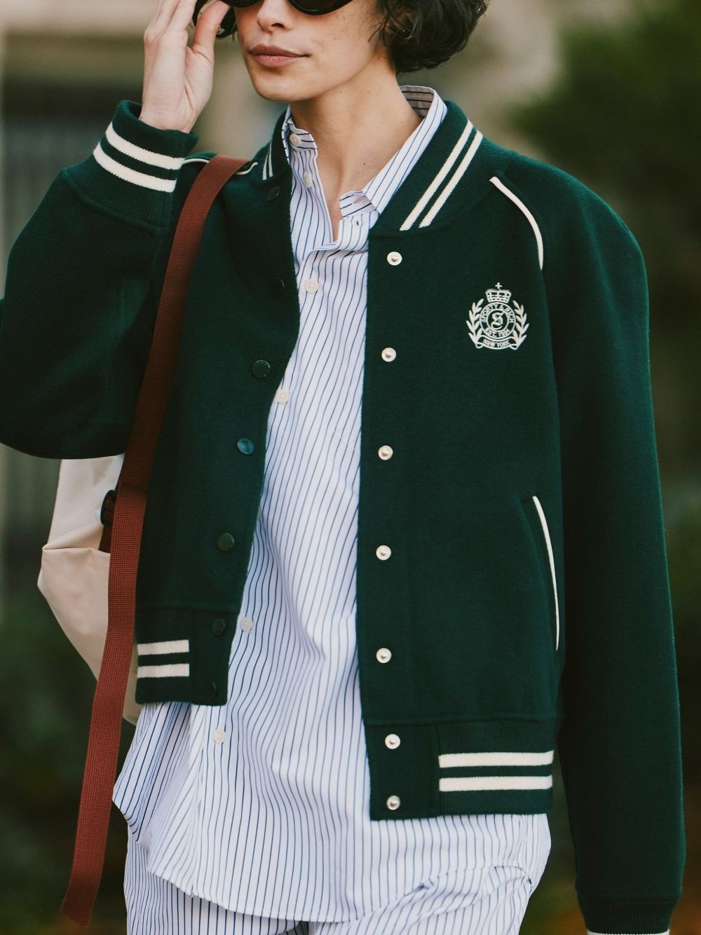 H&W Crest varsity jacket - 4