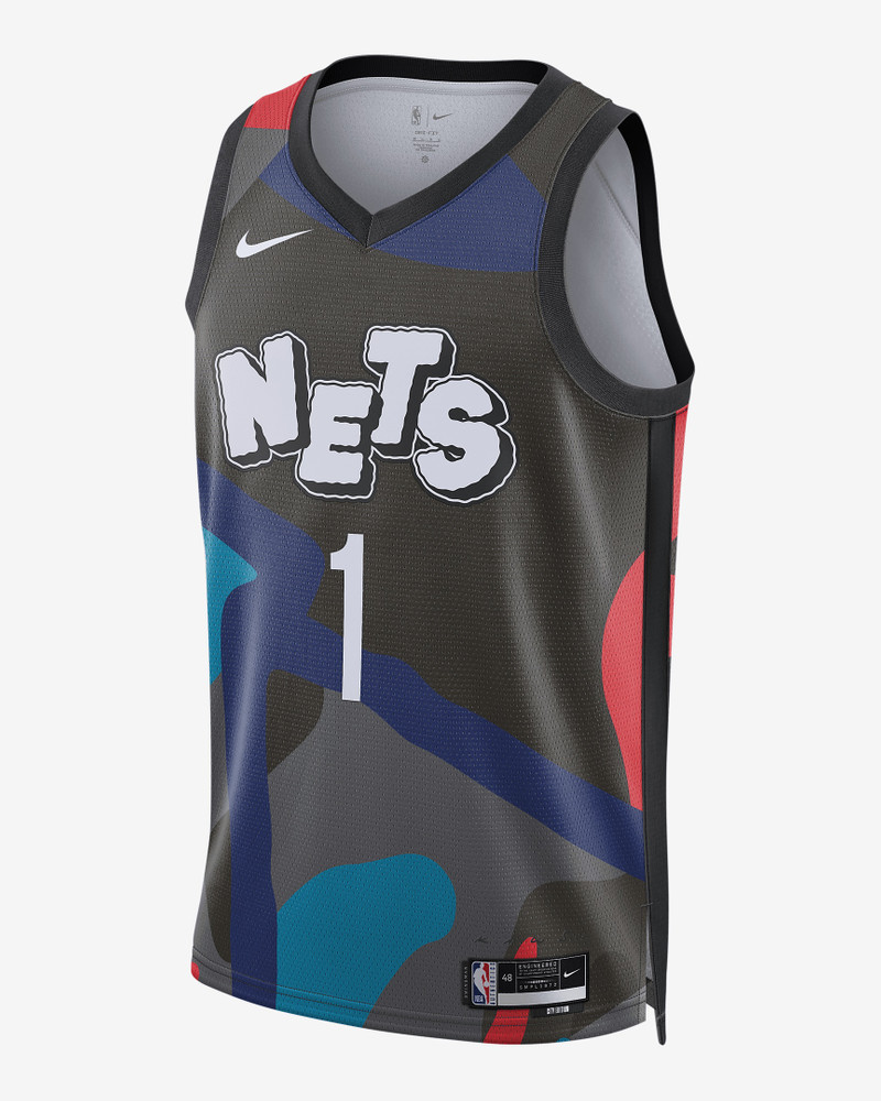 Mikal Bridges Brooklyn Nets City Edition 2023/24 Nike Men's Dri-FIT NBA Swingman Jersey - 1