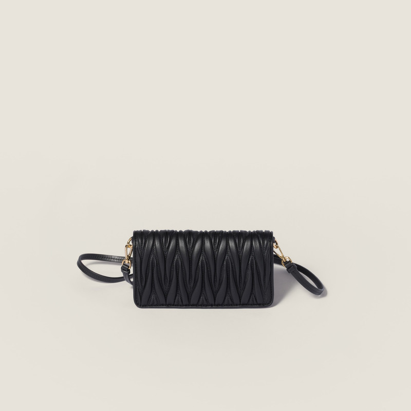 Matelassé nappa leather pouch 3