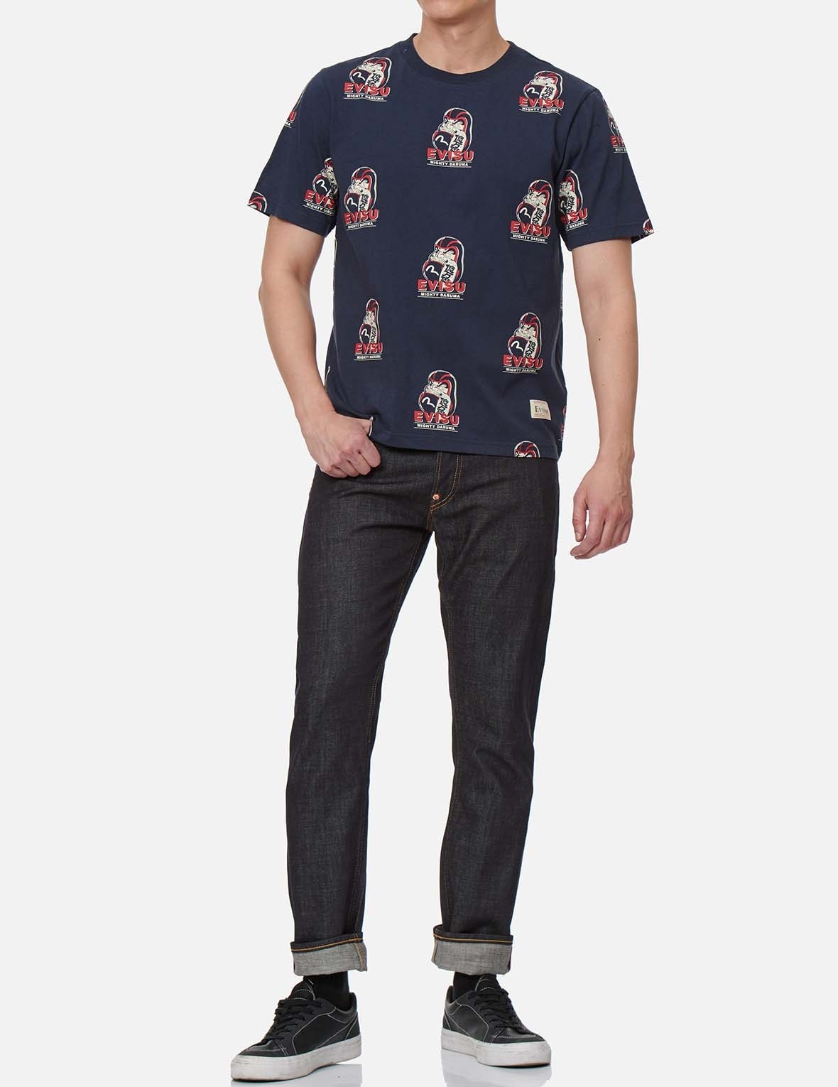 DARUMA BUDDIES DAICOCK PRINT SLIM FIT JEANS #2010 - 4