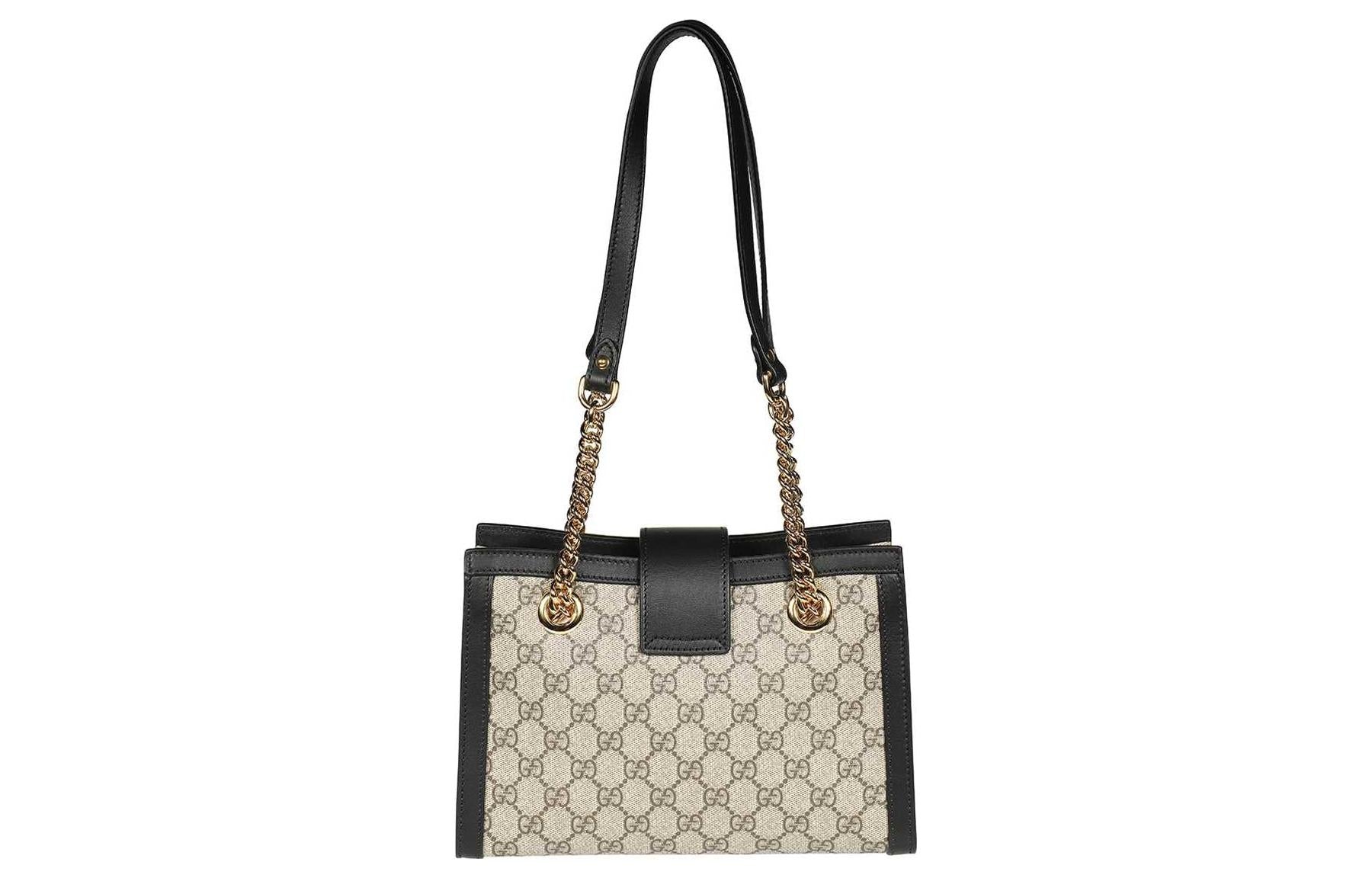 (WMNS) Gucci Padlock Small GG Shoulder Bag 'Beige Black' 498156-KHNKG-9769 - 3