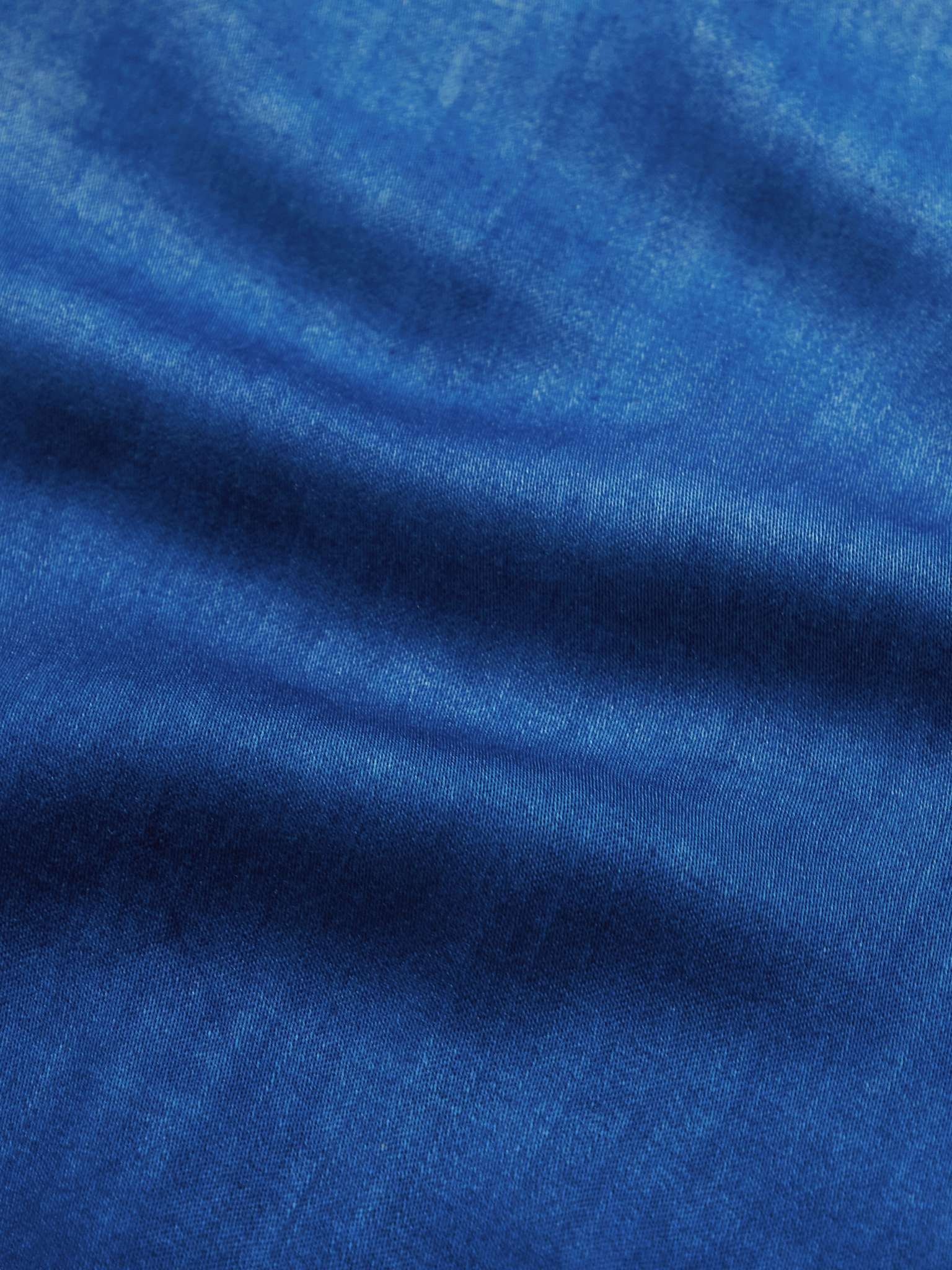 Camp-Collar Indigo-Dyed Woven Shirt - 4