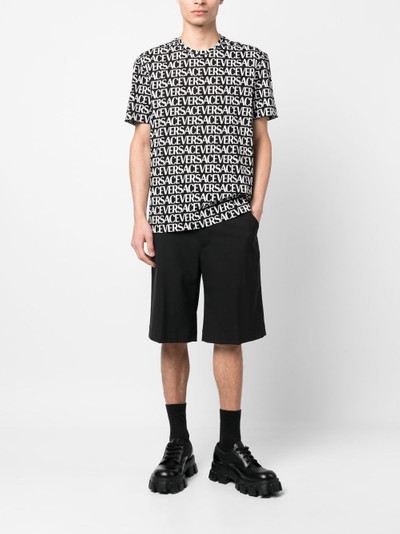 VERSACE logo-print cotton T-shirt outlook