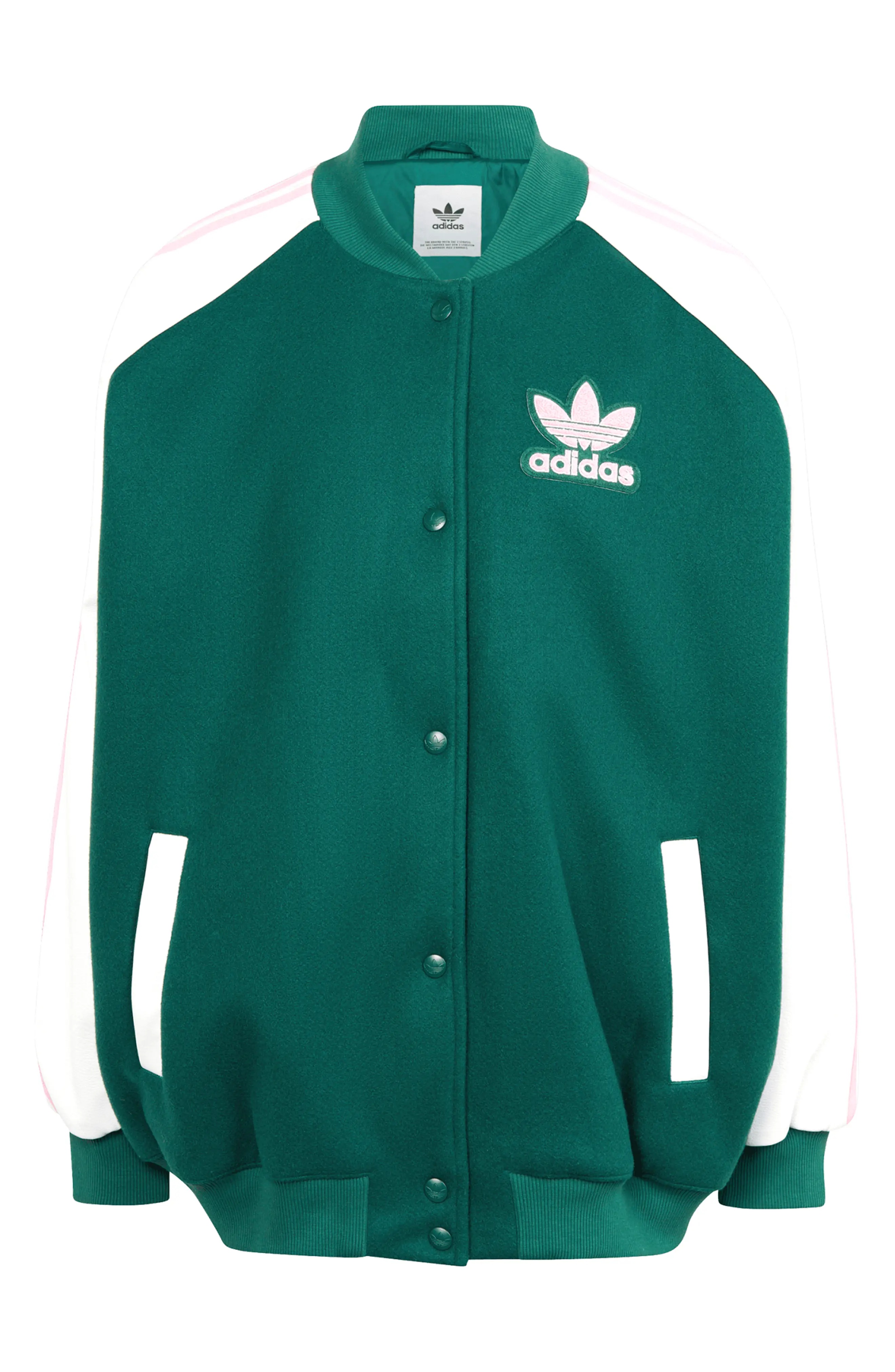 VRCT Jacket in White/Collegiate Green - 4