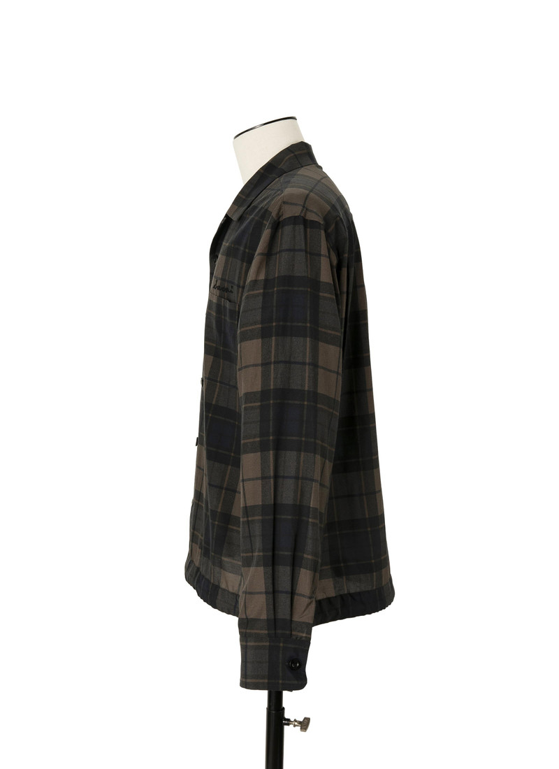 sacai Plaid Print Shirt outlook