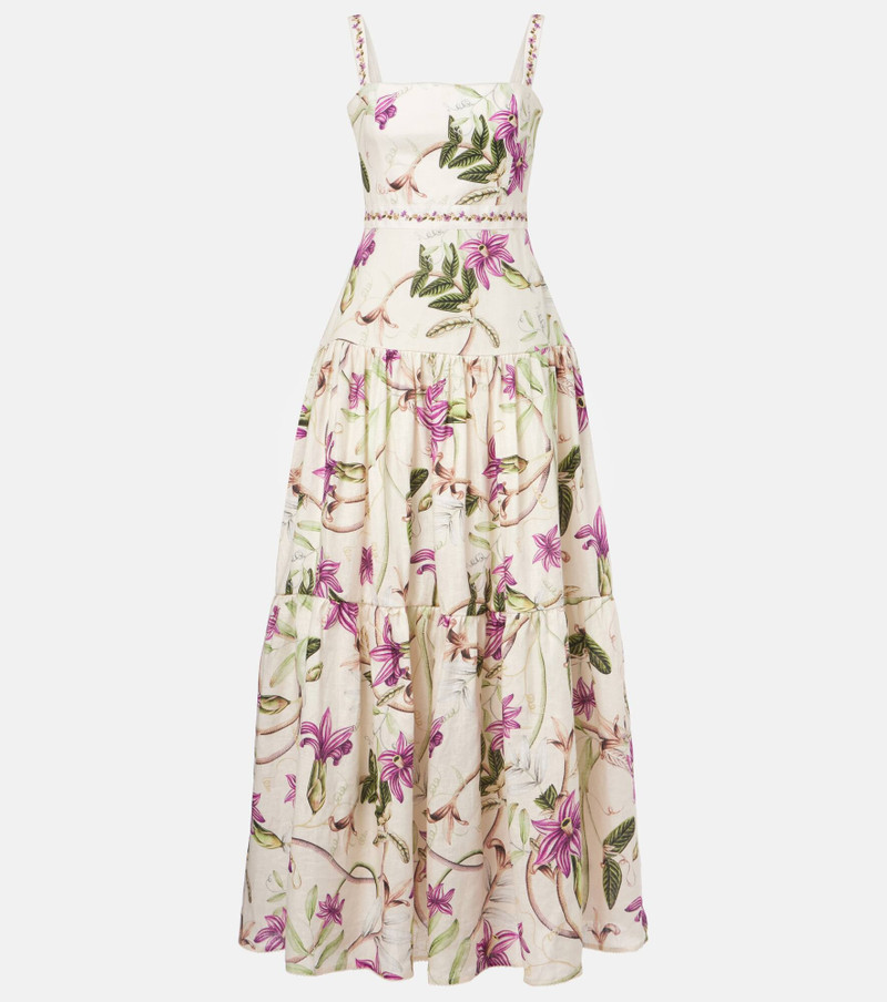 Lima printed cotton maxi dress 1