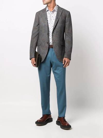 Etro tapered-leg tailored trousers outlook