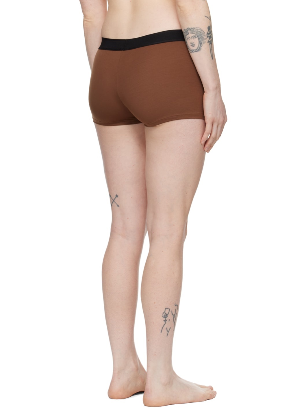 Brown Signature Boy Shorts - 3