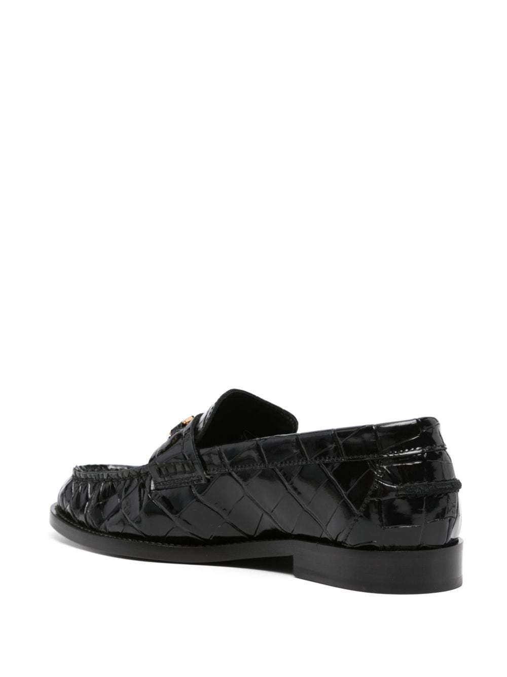 Medusa '95 crocodile-embossed loafers - 3