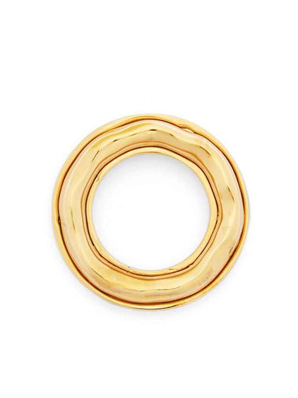 logo-engraved band ring - 2